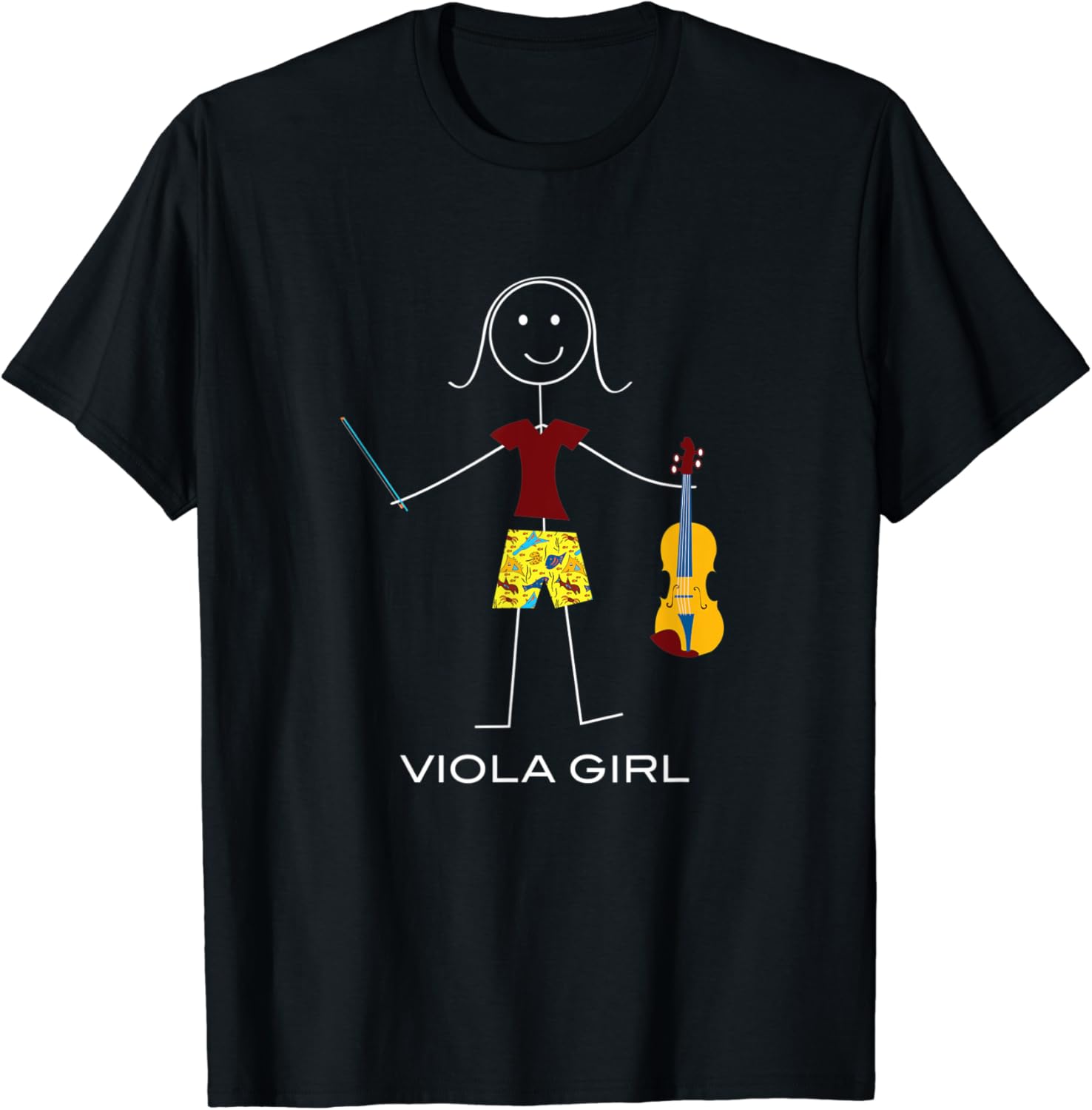 Funny Women Viola, Girl Musician TShirt Clothing